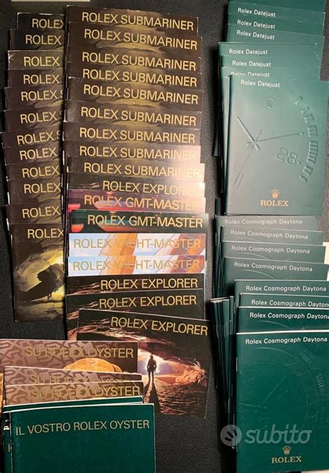 libretti originali rolex|Rolex booklet a manuali e guide per orologi .